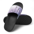 thumbnail image 4 of GZHJMY Stylish Slides for Women Men, Lavender Flowers and Two Butterfly Soft Flexible Slip-on Sandals Slippers, 4 of 7