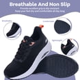 thumbnail image 4 of MAFEKE Women's Air Non Slip Orthotic Sneakers, Arch Support Athletic Walking Shoes for Plantar Fasciitis, Blackwhite Size 10.5, 4 of 10