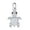 Sterling Silver, variant on Sterling Silver Unisex Black White Cubic-Zirconia Heart Turtle Ocean Pendant