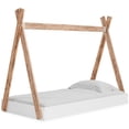 thumbnail image 4 of Signature Design by Ashley Contemporary Piperton Twin Tent Complete Bed in Box  Two-tone Brown/White, 4 of 8