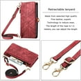 thumbnail image 4 of For Iphone 15 Plus Geometric Zipper Wallet Side Buckle Leather Phone Case With,iPhone 16 Pro, 4 of 7