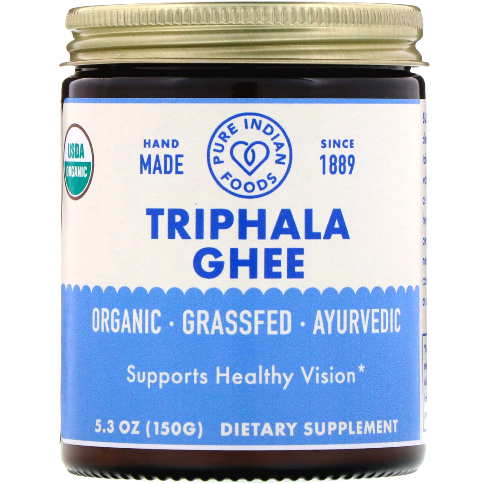 Pure Indian Foods Organic Triphala Ghee 5 3 Oz 150 G Walmart Com