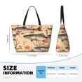 thumbnail image 4 of Large Travel Bag Waterproof Beach Bag Lightweight Oversized Tote For The Pool, Gym, Or Overnight Trips, Foldable Carryall The Fish In The Sea, 4 of 7