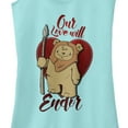thumbnail image 2 of Junior's Star Wars Valentine's Day Ewok Love Will Endor Racerback Tank Top Cancun Medium, 2 of 4