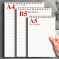 thumbnail image 2 of fuzhong-A4 Spiral Notebooks for School \u2013 7mm College Ruled Lined Paper 160 Pages \u2013 Durable Notepad Journal for Office, College, Writing Note Taking, 2 of 4