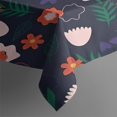 thumbnail image 3 of Pioneer Flower Floral Print Pattern Rectangle Tablecloth 60"x84",Waterproof Polyester Rectangle Table Cloth, Wipeable Spillproof Polyester Tablecloth for Dining, Camping, Indoor and Outdoor, 3 of 5