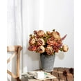 thumbnail image 4 of Fake Flowers Artificial Peony Silk Flowers Faux Peonies Vintage Bouquet Wedding Home Office Decoration, 4 of 6