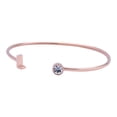 thumbnail image 2 of Pulsera Mujer Inicial Letra LuckyLy, Acero Inoxidable y Zirconia Cúbica, Modelo Sonia rosa UNITALLA, 2 of 8
