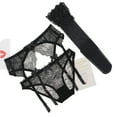 thumbnail image 6 of Varsbaby Women's Lace Panties Plus Size Garter Belt and High Stockings for Wedding, 6 of 8