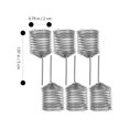 thumbnail image 2 of HONMEET 6Pcs Fertilization Container for Plant Cultivation 2X5CM Silver, 2 of 6