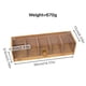 thumbnail image 2 of Wosthever Caja de té de bambú natural con 5 compartimentos y tablero acrílico transparente. Caja de té plegable. Almacenamiento y organización del hogar, 2 of 5