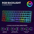 thumbnail image 3 of Combo de teclado y ratón para juegos CHONCHOW con 60% de retroiluminación RGB, 3 of 8