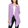 thumbnail image 3 of Made by Johnny Women's Off-Duty Open Front Cardigan XXXL LILAC, 3 of 6