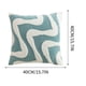 thumbnail image 3 of Pisexur Funda de almohada de terciopelo con estampado de copos de nieve para sofá de oficina, funda de almohada de felpa, funda de cojín geométrica, funda de almohada para mesita de noche., 3 of 6