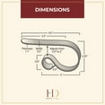 thumbnail image 4 of Haute Decor The Original MantleClip®  Christmas Stocking Holder 4-Count, Oil-Rubbed Bronze, 4 of 6