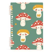 Mushroom Cute Spiral Journal Notebook College Ruled Notebook 8.3" x 5.7" A5 Lined Thick Paper Page
