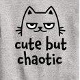thumbnail image 3 of Cute But Chaotic  - Toddler And Youth Crewneck Fleece Sweatshirt, 3 of 6