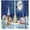 Christmas-8, variant on Christmas Curtains Cute Winter Holiday Xmas Gifts Snowflakes Elf Living Room Window Drapes  2Panels28 (W) x 40(L) Inch Decor