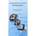 Cellphone Radiator Phone Cooler, Phone Cooling Fan with Semi