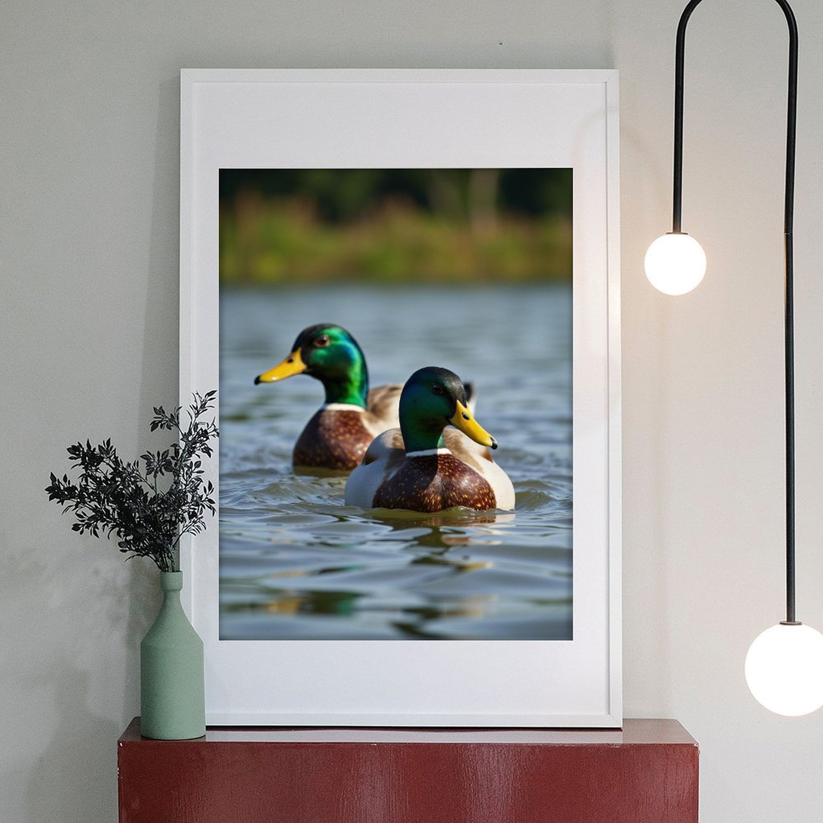 Diamond Art Kits for Adults - 5d Ducks Swimming Peaceful Lake Waters Diamond Painting for Adults, Diamond Art for Adults Beginners, Diamond Painting Kits for Adults for Home Wall Decor