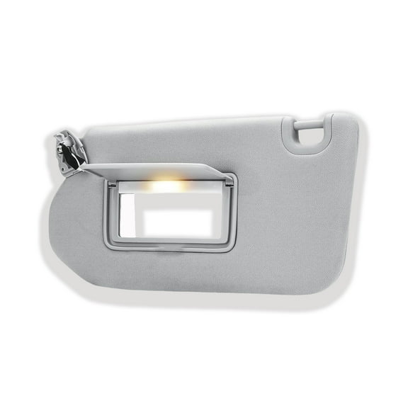 Sun Visor Replacement Fit For Nissan Altima 2013-2018, OE:96401-3TA2A, Sun Visor With Mirror And Light, Driver Left & Passenger Right Side-gray-left