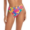 thumbnail image 2 of RELLECIGA Women's Swimwear Bottoms High Cut High Waisted Bikini Bottom, 2 of 7