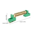 thumbnail image 2 of OULII 2Pcs Durable Copper Ground Bus Bar Kit with 6 Terminal Positions for Industrial Electrical Power Distribution, 2 of 8