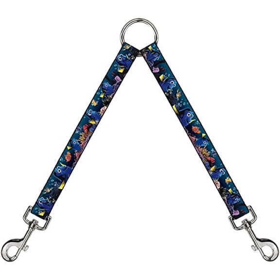 Buckle-Down Dog Leash Splitter Dory Poses Friends Under The Sea 1 Foot Long 1 Inch Wide