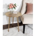 thumbnail image 6 of Kate and Laurel Sancia Modern Side Table, 15 x 15 x 20, Gold, Sand Casted Iron Table For Display and Storage, 6 of 7