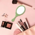 thumbnail image 3 of RAGUPEL Hand Mirrors with Handle,Oval Glass Mirror 6.9"*3.1"*0.4" Handheld Mirror,Mirror with True View Small Mirror,Green, 3 of 7