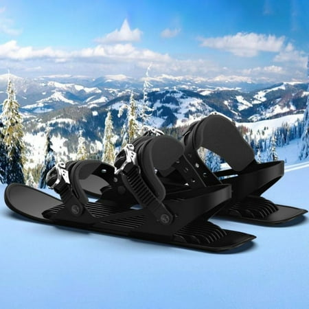 

Freestyle Short Skate Shoes Winter Snow Shoes Portable Simple Ski Snowskates Easy to Use Friendly to Beginner