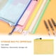 thumbnail image 4 of Sonducket Carpeta de archivos de 10 piezas Bolsa de documentos conveniente Contenedor de sujeción duradero Organizador de archivos con cremallera para Accesorios de disfraces Amarillo 20 cm * 28 cm Sonducket AP009156-14B, 4 of 6