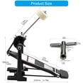 thumbnail image 5 of Single Bass Drum Pedal Double Chain Drives Adjustable Beater Head Pedals Foot Percussion Hardware Drum Accessories, 5 of 12