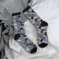 thumbnail image 5 of Logiee Video Game Print Adult Socks for Men & Women,Calf Socks, Ankle Socks,Boots Socks,Breathable Casual Sock,Unisex Crew Socks, 5 of 6
