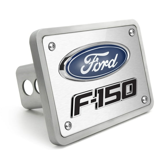 Ford F-150 3D Logo Brushed thick Billet Aluminum 2 inch Tow Hitch Cover