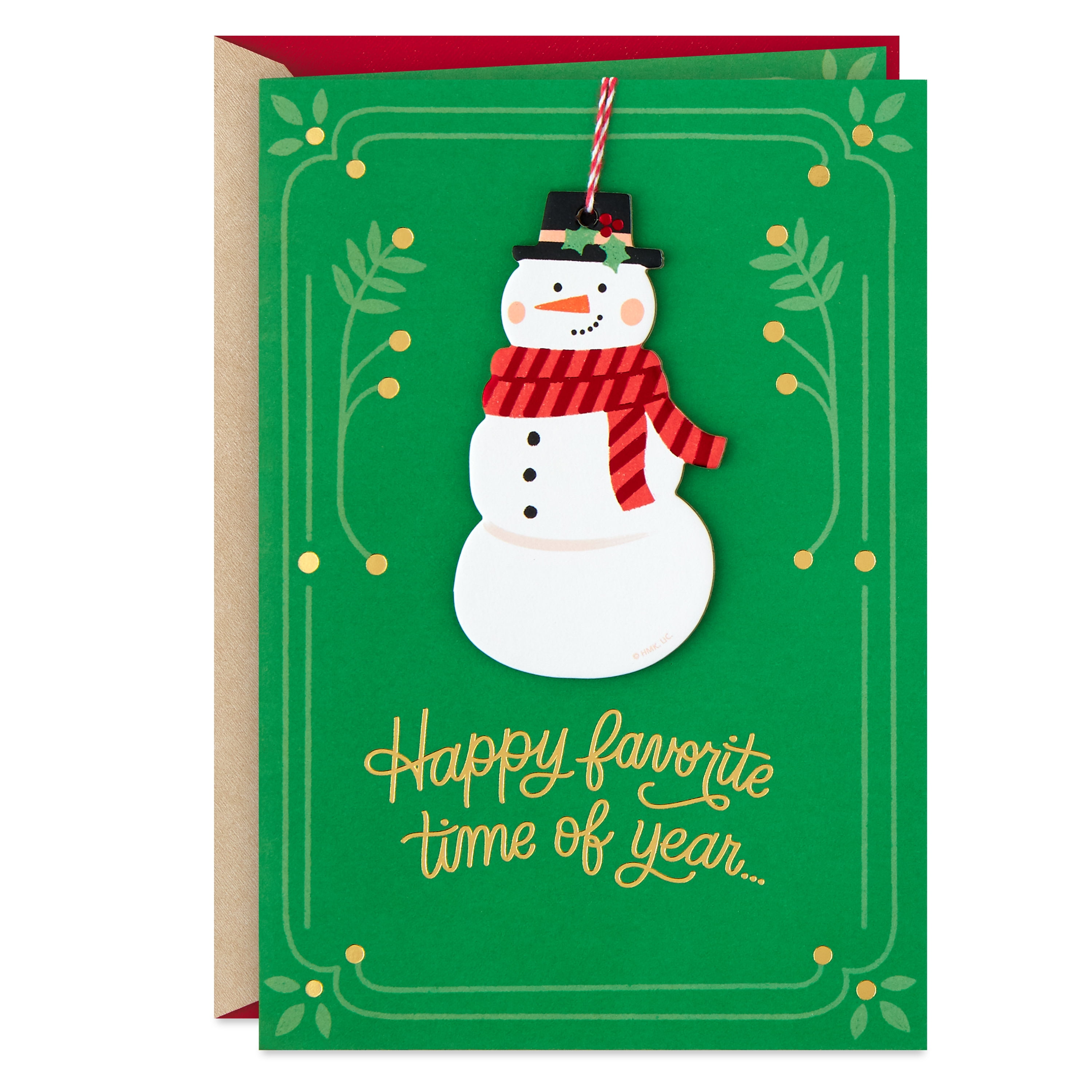 Christmas Card for Wife from Hallmark Watercolour Design with Heartfelt Sentiment