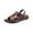 Brown, variant on Bxsruta Men's Sporty Adjustable Strap Sandals with Thick Traction Sole, Arch Support Footbed for Beach/Casual Outdoor Use