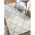 thumbnail image 3 of Nuloom 7'6 x 9'6 Hand Tufted Park Avenue Trellis Rug in Nickel, 3 of 5