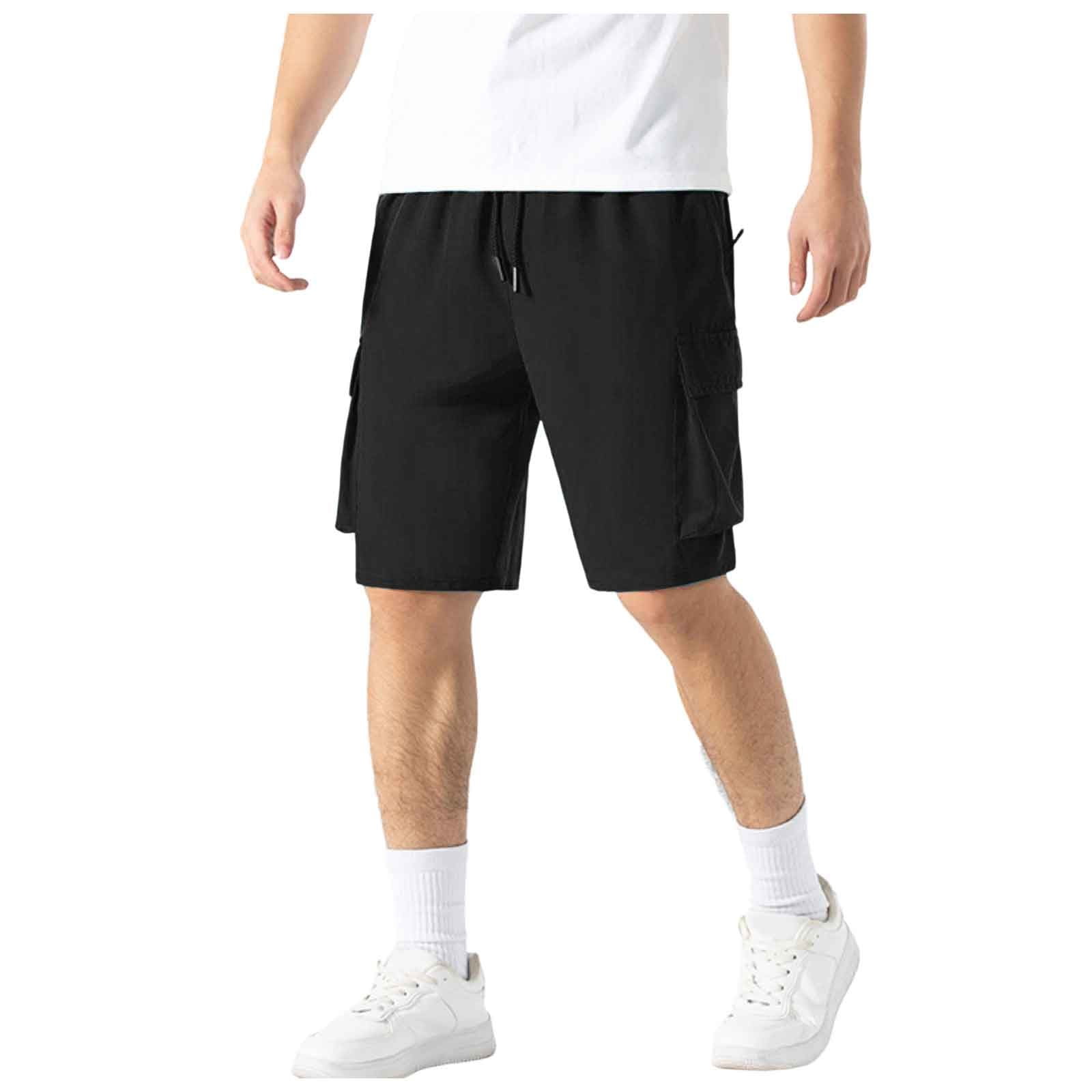 JHLZHS Compression Shorts Men Male Summer Casual Shorts Thin Breathable Sports Straight Work 5 Fifth Pants Stretchy Jean Shorts Softball Sliding Shorts Walmart