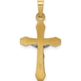 thumbnail image 4 of 14K Two-Tone Inri Hollow Crucifix Pendant (29 X 14) Made In United States xr315, 4 of 5
