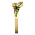 thumbnail image 4 of 0.21 ct Brilliant Round Cut Natural Peridot 18K Yellow Gold Stackable Band SZ 10, 4 of 6