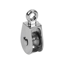 Baron 1 in. D Electro-Plated Iron Swivel Eye Single Eye Pulley Baron 1 in. D Electro-Plated Iron Swivel Eye Single Eye Pulley