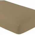 thumbnail image 2 of Hospital Twin Extra Long 100% Cotton Jersey Sheet Set - Soft and Comfy - by Crescent Bedding -Twin XL Taupe, 2 of 4