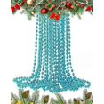 thumbnail image 1 of UKDD 10m Long Christmas Bead Chain - Christmas Shiny Bead Garlands - Christmas tree Decorations (Turquoise), 1 of 5