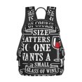 thumbnail image 1 of Disketp Wine Funny Mochila Ligera e Impermeable, Mochila de Día Resistente para Viajes, Senderismo y Uso Diario para Hombre y Mujer, 1 of 6