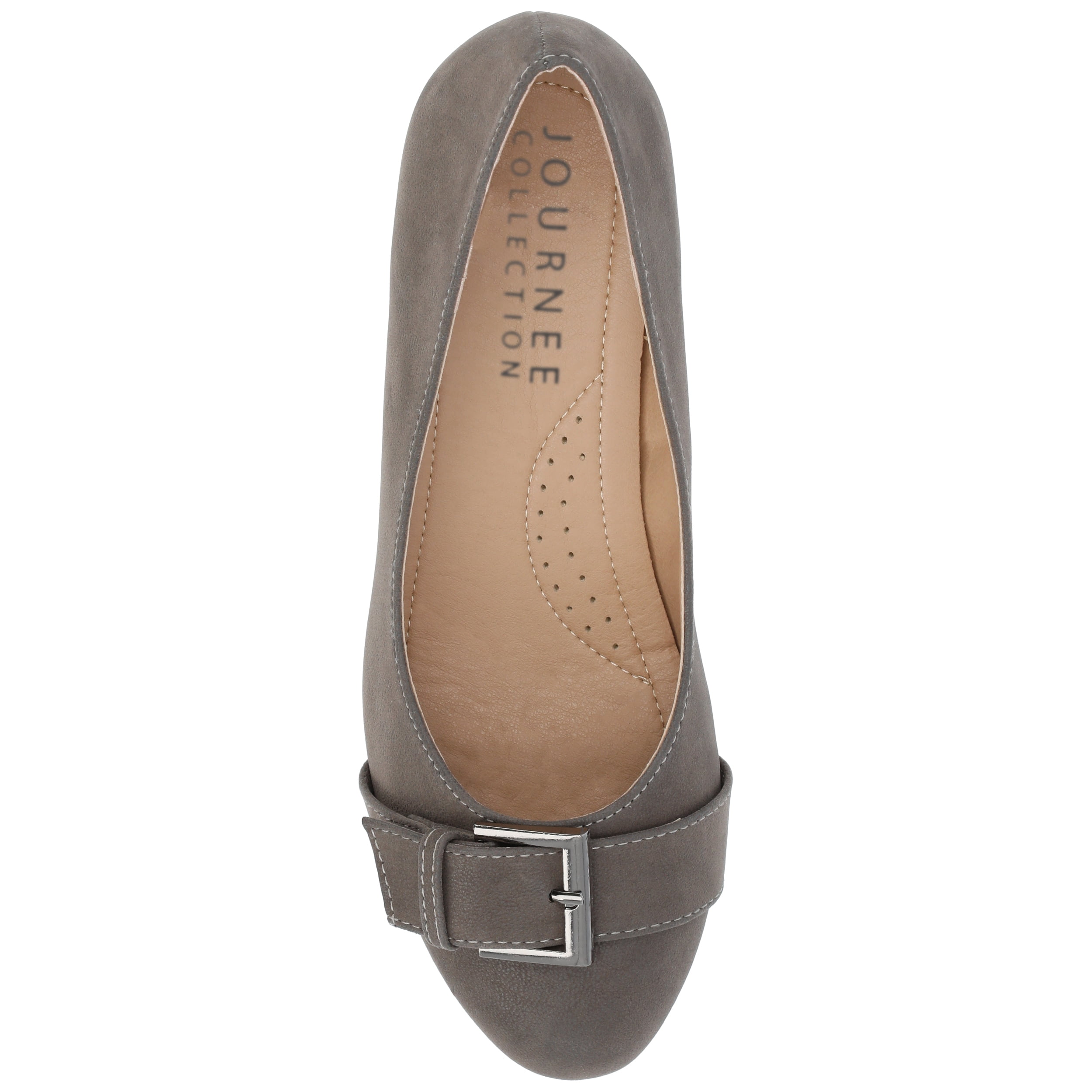 Journee Womens Graysn Comfort Insole Slip On Round Toe Wedge, Widths Available