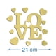 thumbnail image 2 of Bienvenido Love-pegatina de espejo acrílico, autoadhesivo impermeable tridimensional, bricolaje, 2 of 5