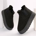thumbnail image 3 of Women's Faux Suede Slip-On Snow Boots, Short Warm Ankle Booties, 3 of 5