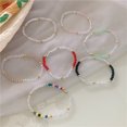 thumbnail image 1 of Pulseras de cuentas de cristal retro JAMW estilo ins 7 piezas, 1 of 5
