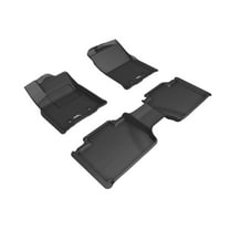 3D MAXpider Custom Fit KAGU Floor Mat (BLACK) Compatible with TOYOTA TACOMA ACCESS CAB 2018-2023 - Full Set
